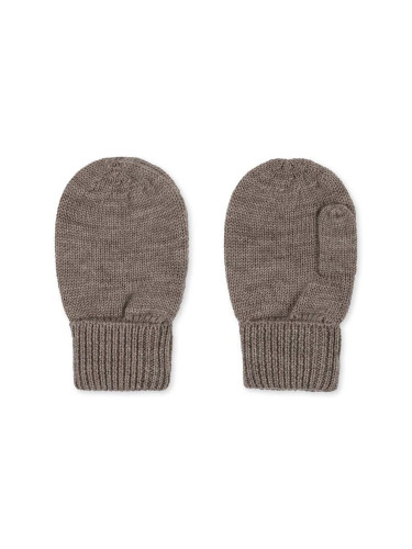 Детски ръкавици Konges Sløjd LOULI MITTENS в кафяво KS101260