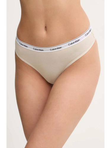 Бикини тип бразилиана Calvin Klein Underwear в бежово 000QD5246E