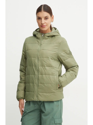 Яке Roxy Wind Bliss Hooded в зелено преходен модел ERJJK03618