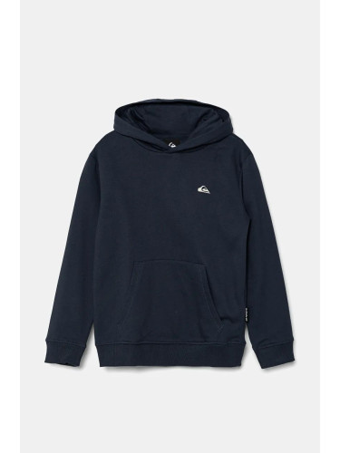 Детски суичър Quiksilver BASIC HOODIE в тъмносиньо с качулка с изчистен дизайн EQBFT03889