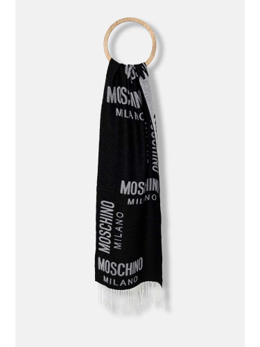 Шал Moschino в черно с десен M5805 50234