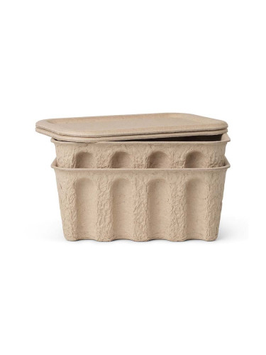 Кутия за съхранение ferm LIVING Paper Pulp Box (2 броя)