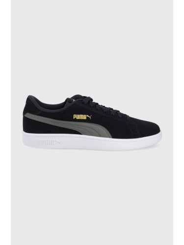 Велурени обувки Puma Puma Smash V2 36498956 в тъмносиньо