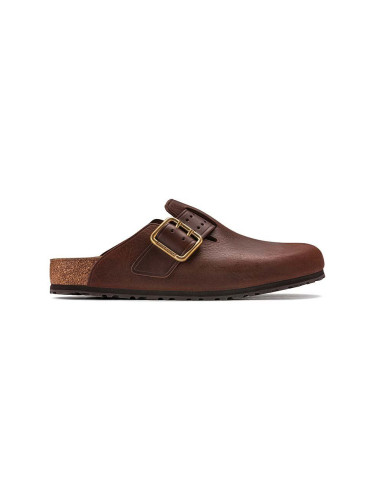 Кожени чехли Birkenstock Boston Bold Gap в кафяво 1022589