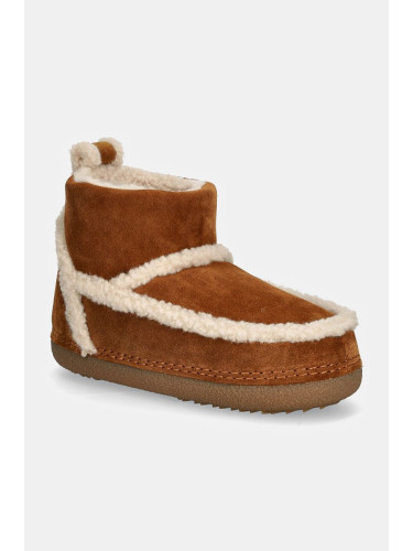 Велурени апрески Inuikii Classic Shearling Low в кафяво 75101-009