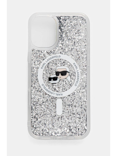 Кейс за телефон Karl Lagerfeld iPhone 16 Plus 6.7 в прозрачен цвят KLHMP16MLGKCSGH