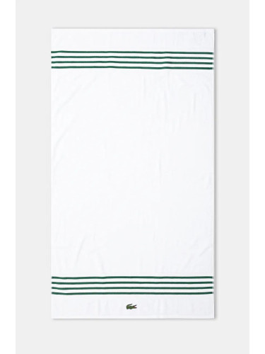 Памучна кърпа Lacoste L Courtline Vert 90 x 150 cm