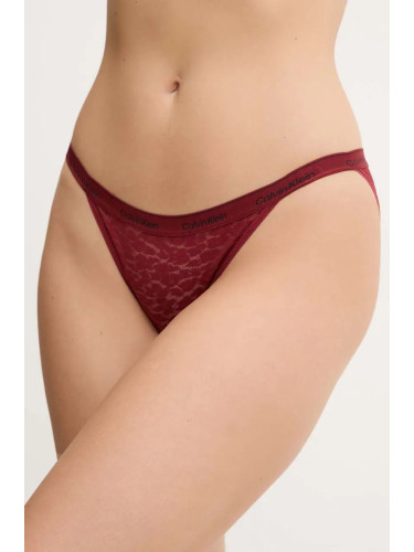 Бикини Calvin Klein Underwear в бордо 000QD5213E