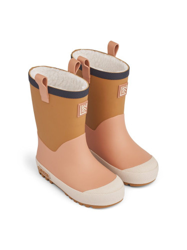 Детски гумени ботуши Liewood Sasha Thermo Rainboot в зелено LW19376