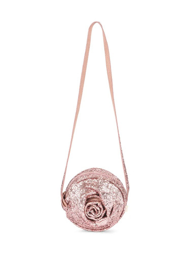 Детска чанта Konges Sløjd ROSE GLITTER BAG в розово KS101656