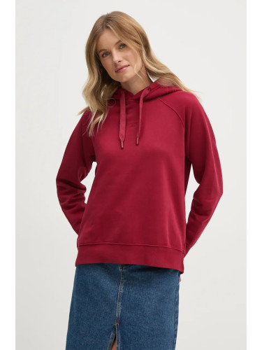 Суичър Pepe Jeans FELICITY HOODIE в червено с качулка с изчистен дизайн PL581462