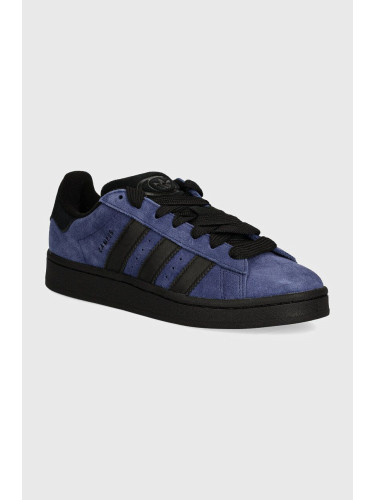 Велурени маратонки adidas Originals Campus 00s в тъмносиньо JH8997