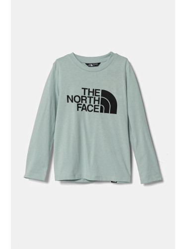 Детска блуза с дълги ръкави The North Face EASL/S TEE в тюркоазено NF0A89J21OC1