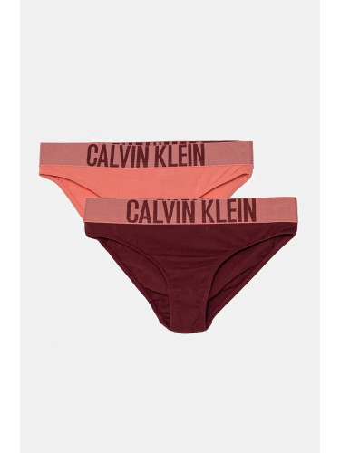 Детски бикини Calvin Klein Underwear (2 броя) в бордо G80G800701