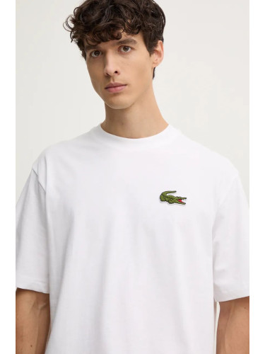 Тениска Lacoste в бяло с изчистен дизайн TH2745