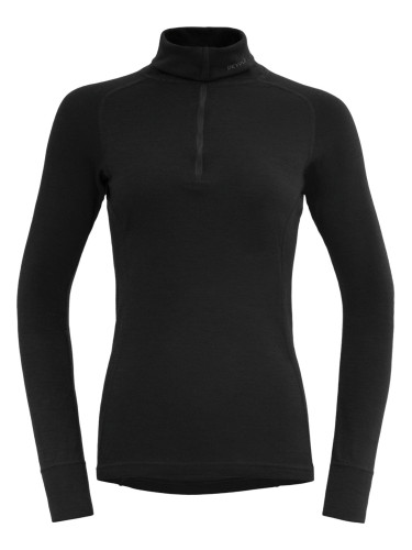 Devold Duo Active Merino 205 Zip Neck Woman Black XS Tермобельо