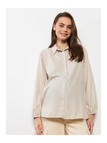 LC Waikiki Striped Long Sleeve Maternity Shirt