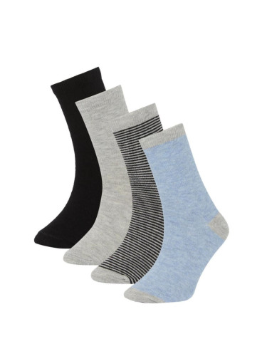 DEFACTO Boy's Line Patterned 4-Piece Socket Socks