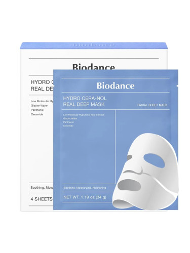 Маска за лице хидратира успокоява със Серамиди BIODANCE Hydro Cera-nol Real Deep Mask Facial Sheet Mask