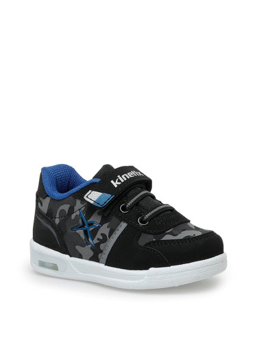 KINETIX  Kreja Camo Pu 1Pr Black Baby Boy Sneaker