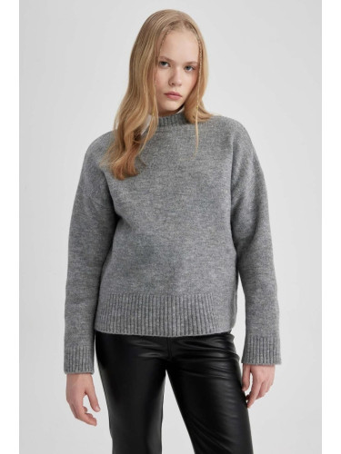 DEFACTO Oversize Fit Half Turtleneck Sweater