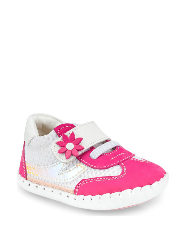 Polaris  512237.i White First Step Girl Sneaker