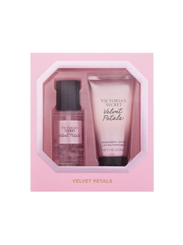 Victoria´s Secret Velvet Petals SET1 Подаръчен комплект спрей за тяло 75 ml + лосион за тяло 75 ml