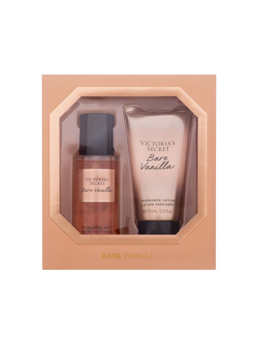 Victoria´s Secret Bare Vanilla SET1 Подаръчен комплект спрей за тяло 75 ml + лосион за тяло 75 ml