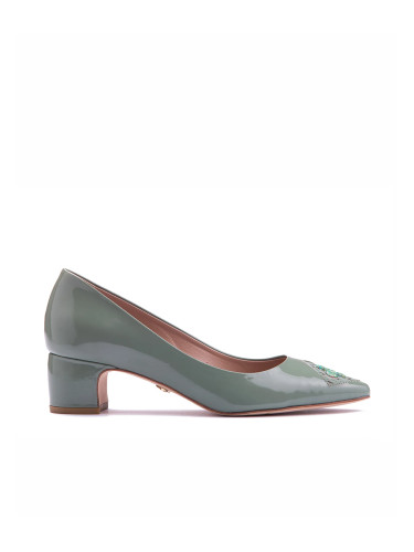 МОСТРА Nо37 - FIORELLINI PUMP LEATHER SEA GREEN