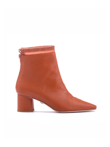 МОСТРА No37 - EMBROIDERED SOCK BOOT SIENNA LEATHER