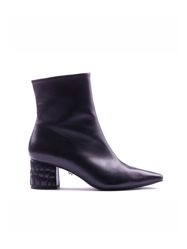 МОСТРА No40 - CROC HEEL BOOT BLACK