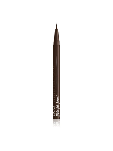 NYX Professional Makeup Epic Ink прецизна водоустойчива очна линия цвят Dark Chocolate 1 мл.