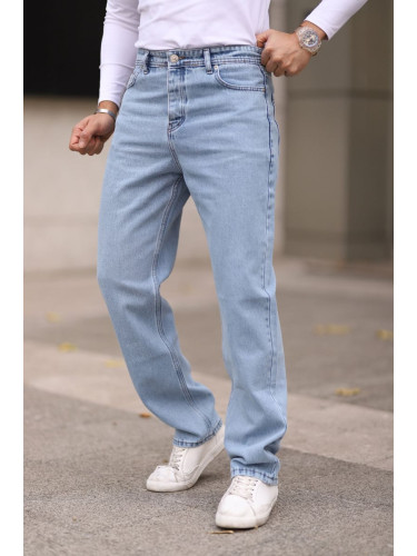 Trendyol Light Blue Men's Baggy Fit Jeans Trousers