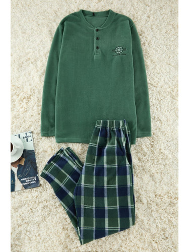 Trendyol Green Knitted Pajamas Set