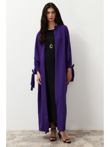 Trendyol Purple Comfortable Fit Woven Aerobin Long Cap & Ferace & Abaya