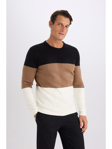 DEFACTO Standard Fit Crew Neck Knitwear Sweater