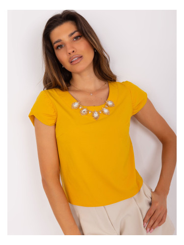 Blouse-LK-BZ-505783-2.01P-dark yellow