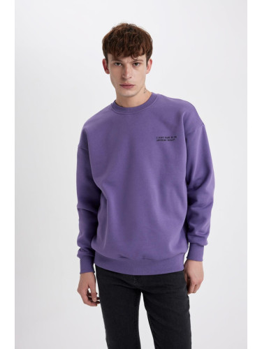 DEFACTO Oversize Fit Crew Neck Sweatshirt