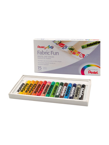 Текстилни пастели Pentel Arts 15 цвята