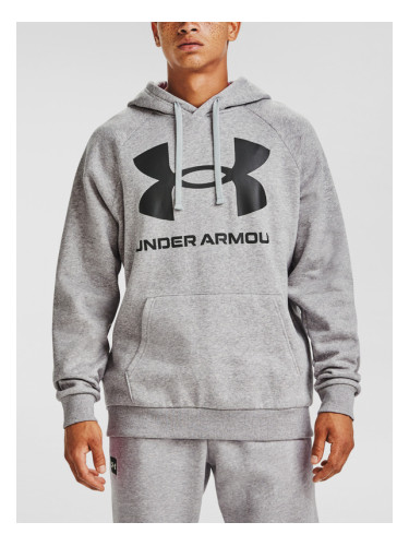 Under Armour Rival Fleece Big Logo HD Sweatshirt Siv