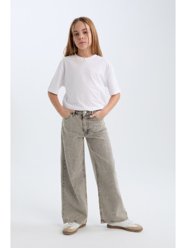 DEFACTO Girl's Wide Leg Wide Leg Pants