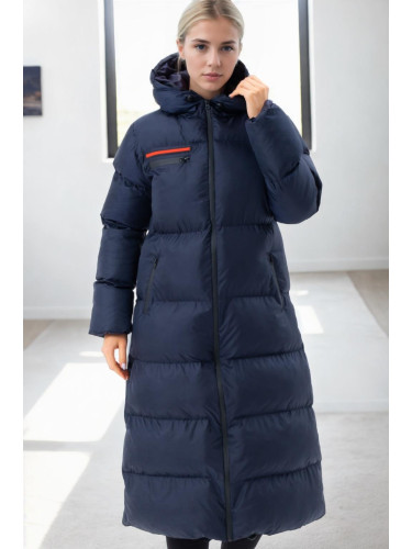 Z6756 DEWBERRY LADIES' INFLATABLE COAT-NAVY-1