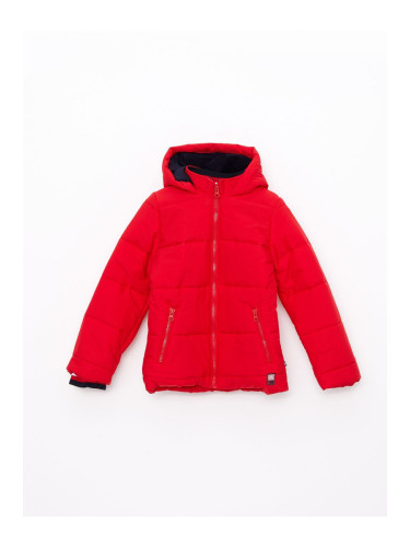 LC Waikiki Basic Girl's Puffer Coat with Hood