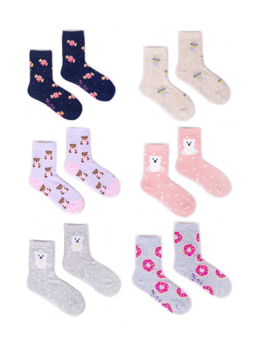 Чорапи Yoclub YC_Girls_Cotton_Socks_P_Colors_6-Pack_SKA-0006G-AA00-004_Multi