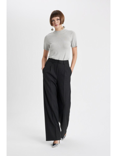 DEFACTO Wide Leg Pocket High Waist Wide Leg Long Length Trousers