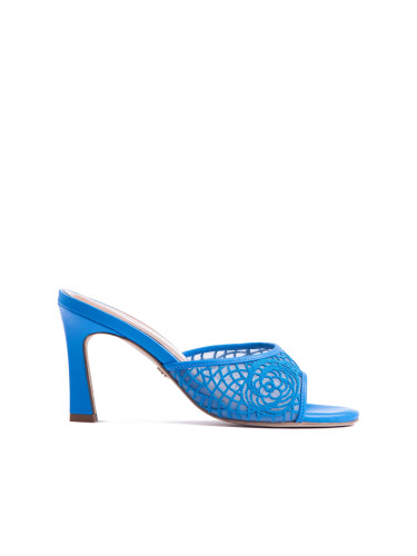 АРХИВ - CROCHET MULE BLUE