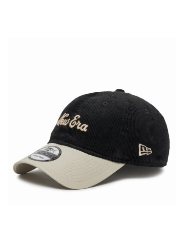 New Era Шапка с козирка Script Cord 9TWENTY 60580826 Черен