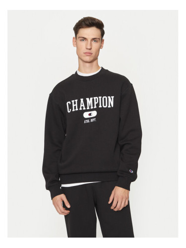 Champion Суитшърт 220431 Черен Regular Fit