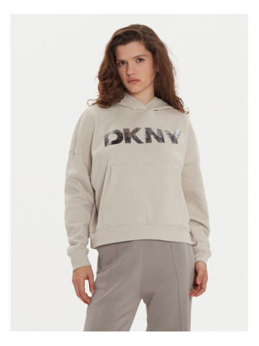 DKNY Суитшърт DP4T1031 Бежов Regular Fit