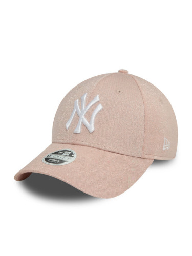 New Era Шапка с козирка Glitter New York Yankees 9FORTY 60580737 Розов